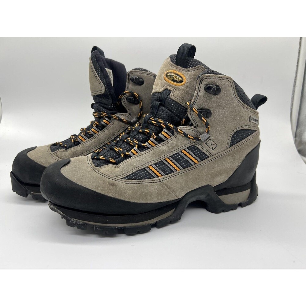 Vintage Adidas Boots Mens Size 8.5 Gray Suede SympaTex Snow Hiking Winter